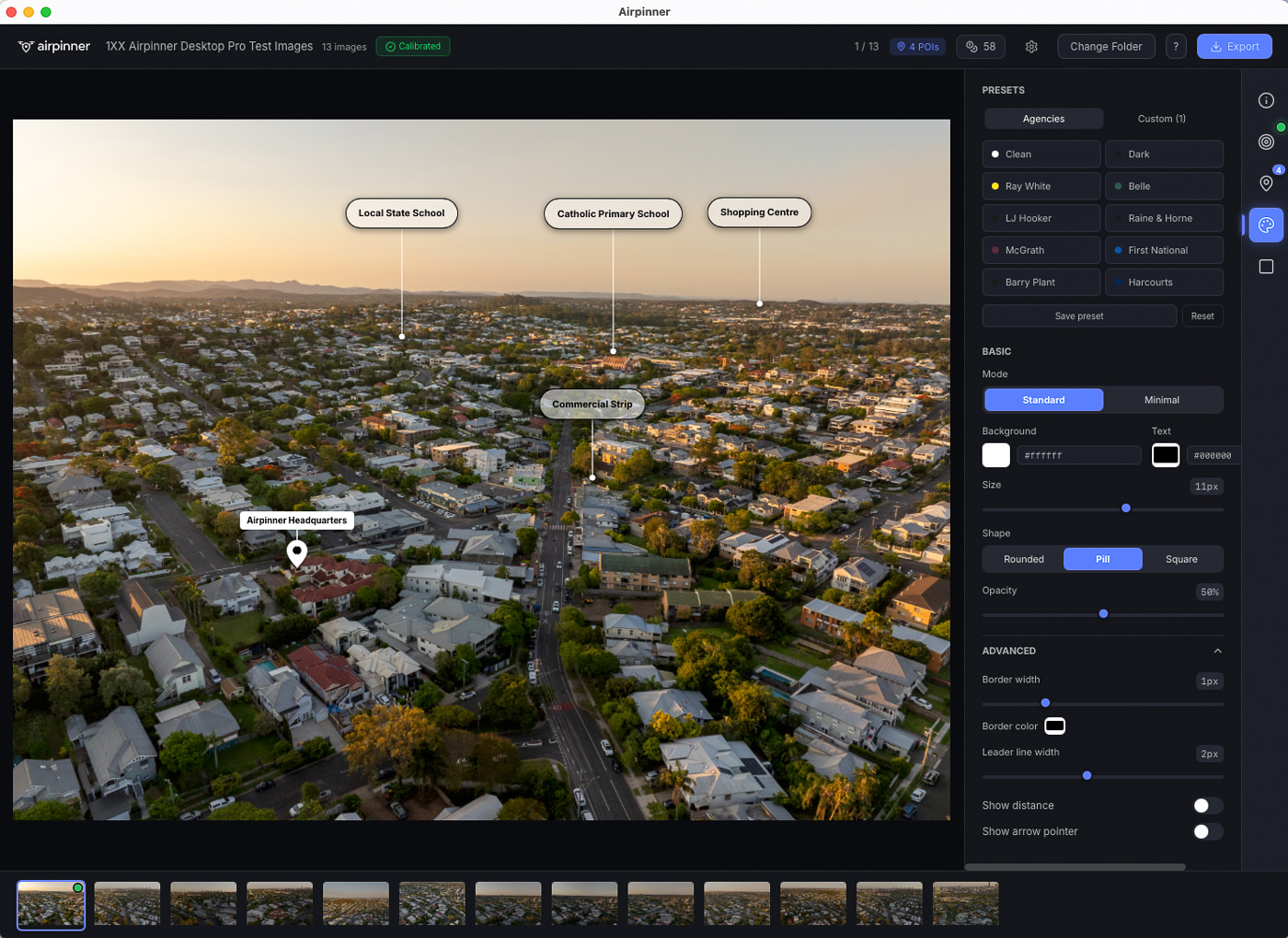 Airpinner Desktop — Professional drone photo annotation